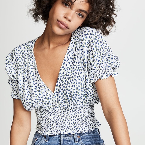 Faithfull The Brand First Light Top in Rae Floral - Picture 3 of 9